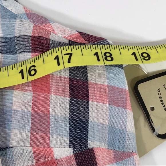 G.H. Bass & Co Sleeveless Plaid Top Size S - Picture 7 of 8